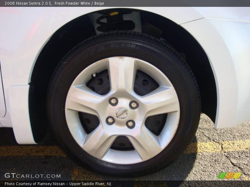 Fresh Powder White / Beige 2008 Nissan Sentra 2.0 S