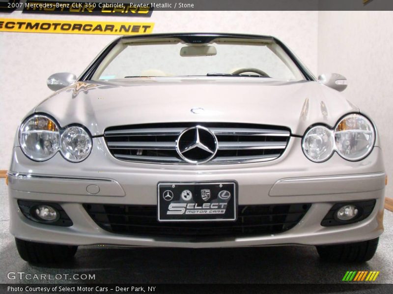 Pewter Metallic / Stone 2007 Mercedes-Benz CLK 350 Cabriolet