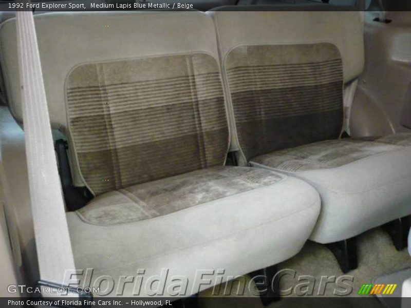 Medium Lapis Blue Metallic / Beige 1992 Ford Explorer Sport