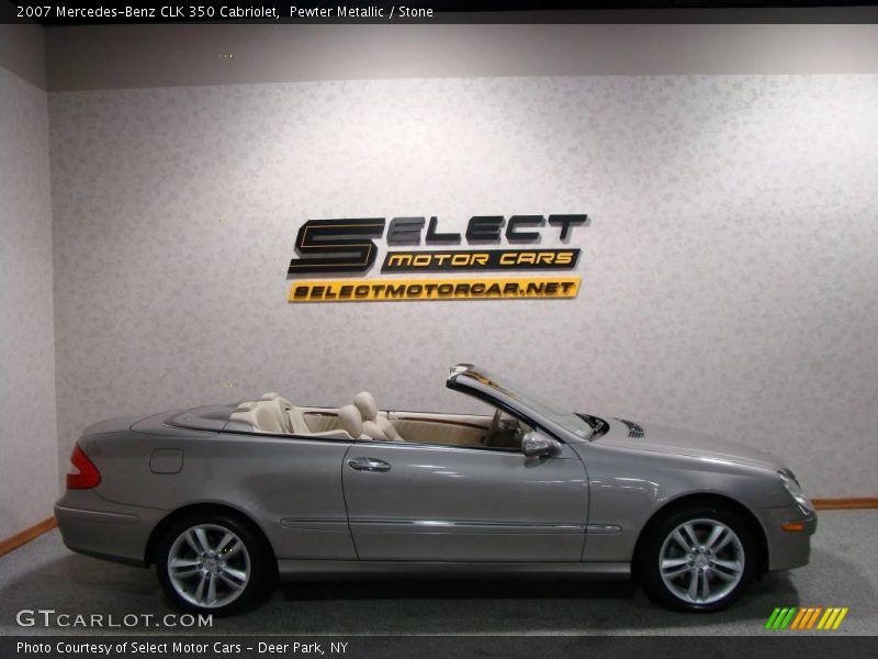 Pewter Metallic / Stone 2007 Mercedes-Benz CLK 350 Cabriolet