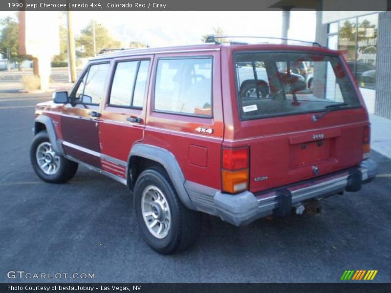 Colorado Red / Gray 1990 Jeep Cherokee Laredo 4x4
