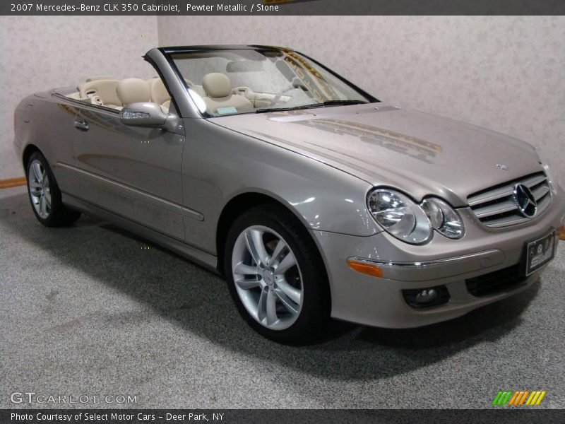 Pewter Metallic / Stone 2007 Mercedes-Benz CLK 350 Cabriolet