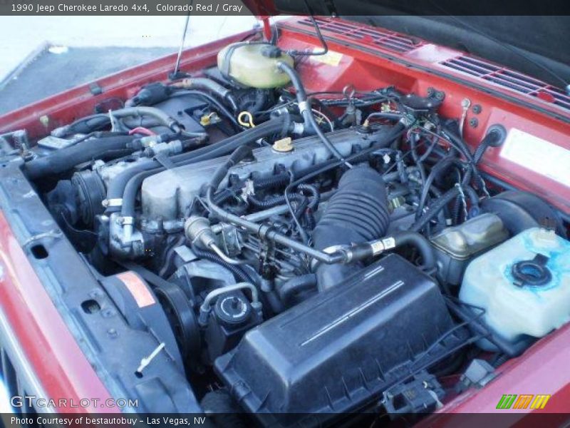 Colorado Red / Gray 1990 Jeep Cherokee Laredo 4x4