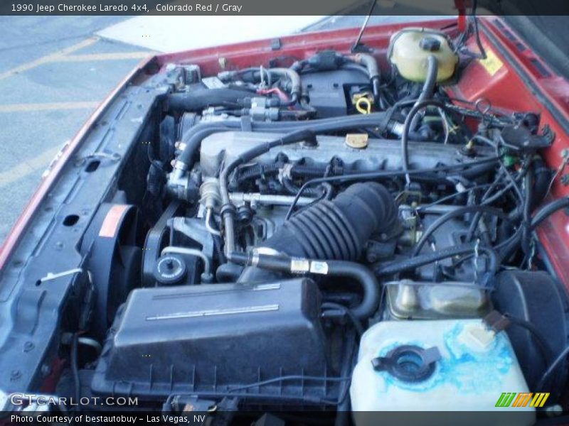 Colorado Red / Gray 1990 Jeep Cherokee Laredo 4x4