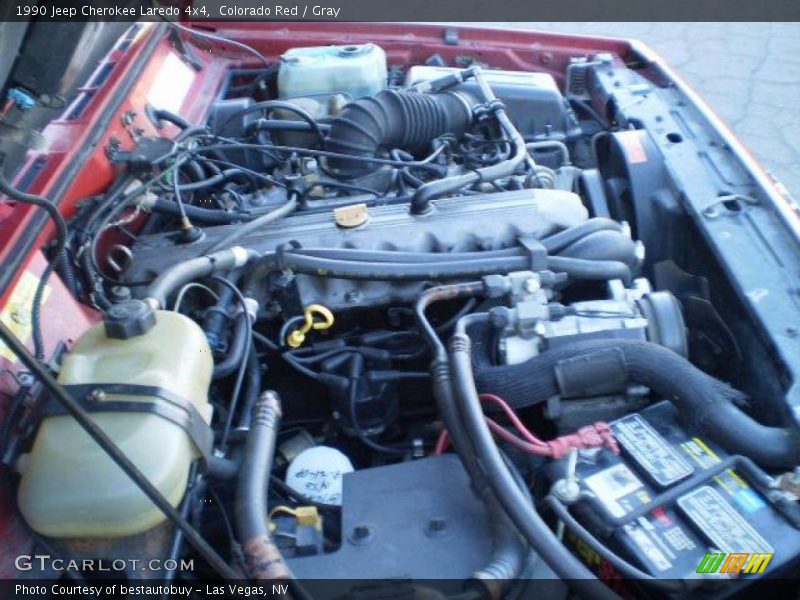 Colorado Red / Gray 1990 Jeep Cherokee Laredo 4x4