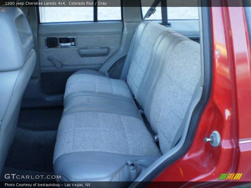 Colorado Red / Gray 1990 Jeep Cherokee Laredo 4x4