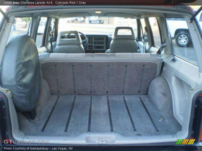 Colorado Red / Gray 1990 Jeep Cherokee Laredo 4x4