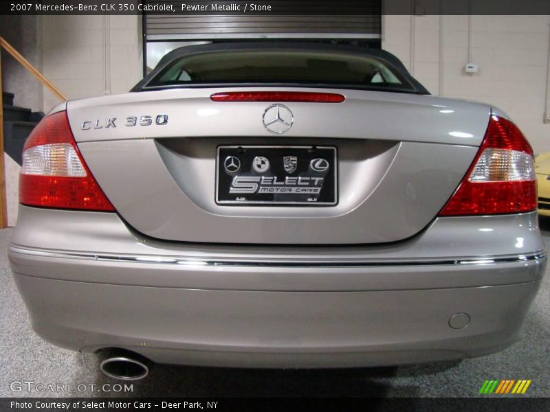 Pewter Metallic / Stone 2007 Mercedes-Benz CLK 350 Cabriolet
