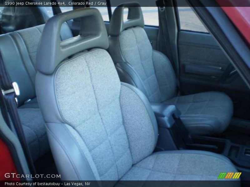 Colorado Red / Gray 1990 Jeep Cherokee Laredo 4x4