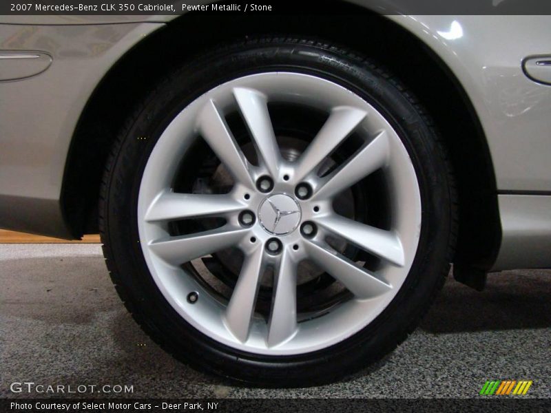 Pewter Metallic / Stone 2007 Mercedes-Benz CLK 350 Cabriolet