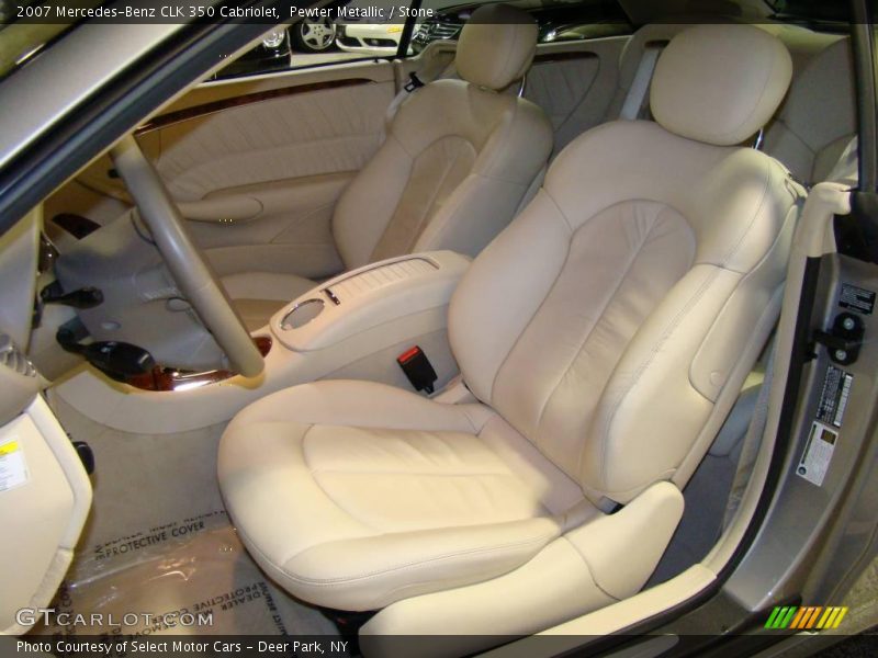 Pewter Metallic / Stone 2007 Mercedes-Benz CLK 350 Cabriolet