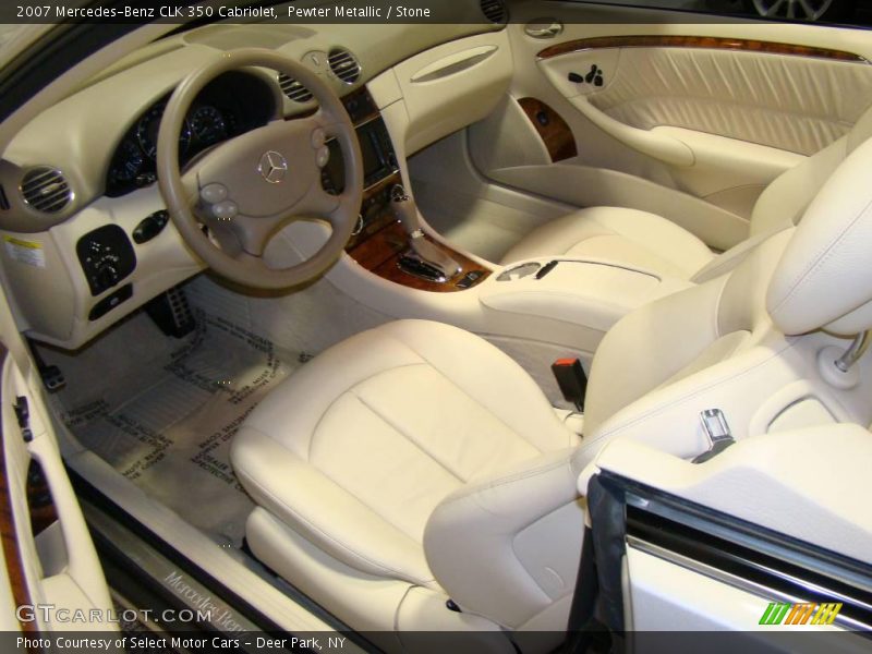 Pewter Metallic / Stone 2007 Mercedes-Benz CLK 350 Cabriolet