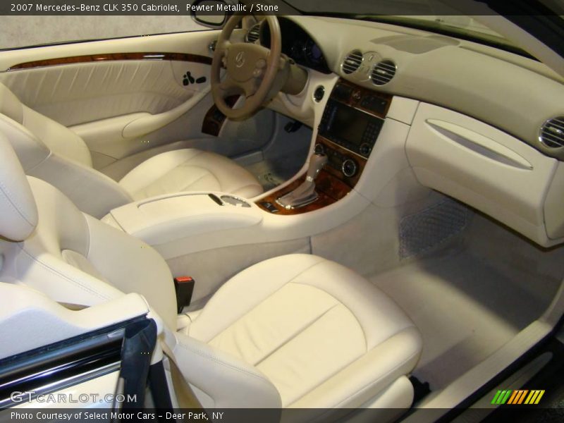 Pewter Metallic / Stone 2007 Mercedes-Benz CLK 350 Cabriolet
