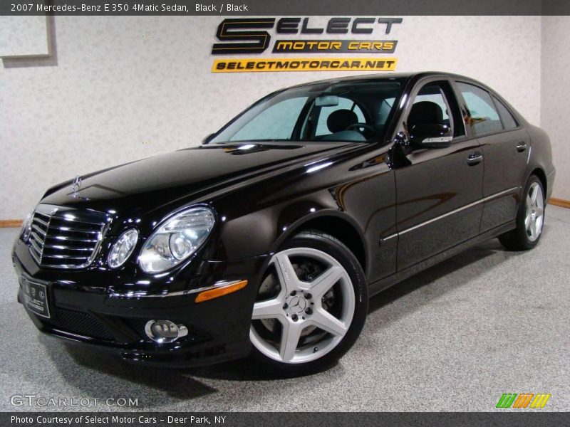 Black / Black 2007 Mercedes-Benz E 350 4Matic Sedan