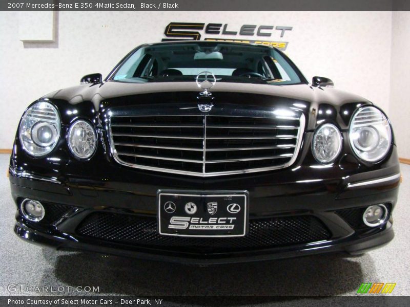 Black / Black 2007 Mercedes-Benz E 350 4Matic Sedan