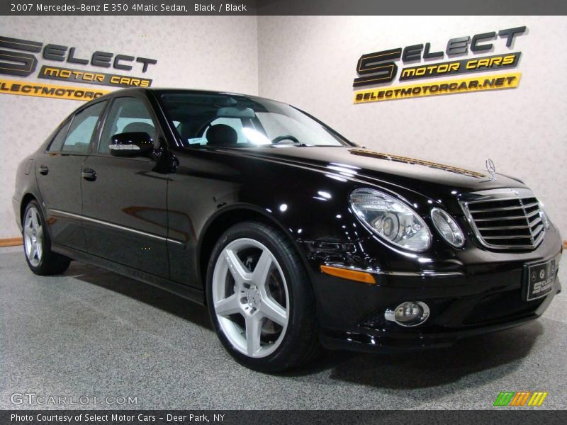Black / Black 2007 Mercedes-Benz E 350 4Matic Sedan