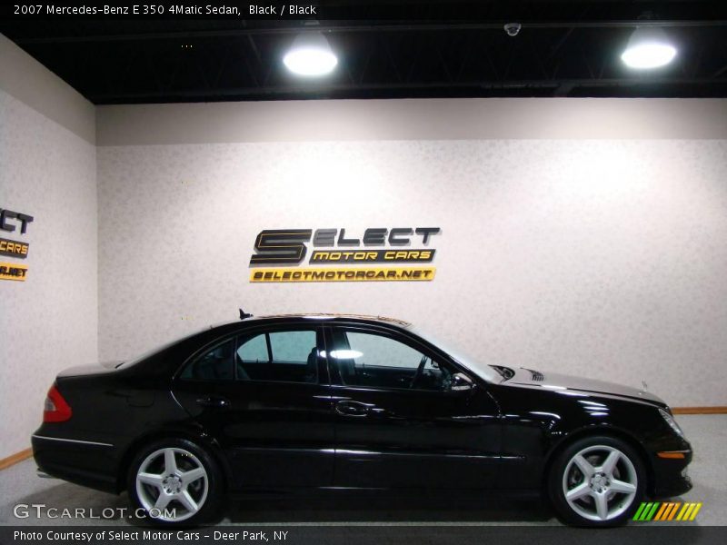 Black / Black 2007 Mercedes-Benz E 350 4Matic Sedan
