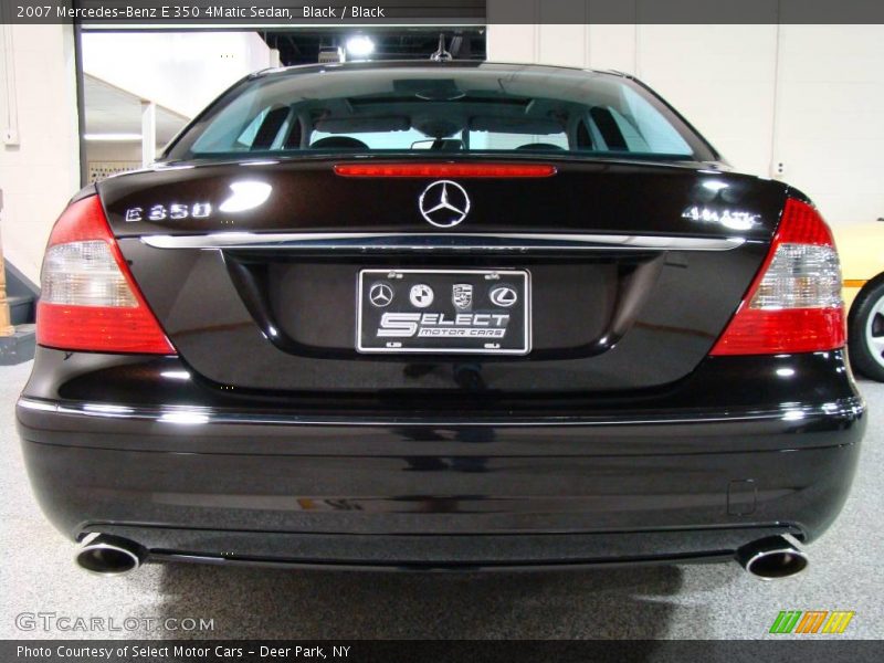 Black / Black 2007 Mercedes-Benz E 350 4Matic Sedan