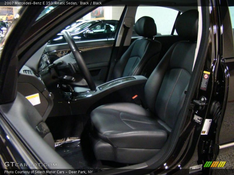 Black / Black 2007 Mercedes-Benz E 350 4Matic Sedan