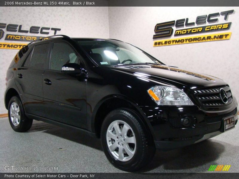 Black / Black 2006 Mercedes-Benz ML 350 4Matic