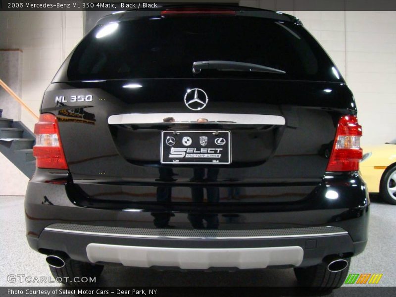 Black / Black 2006 Mercedes-Benz ML 350 4Matic