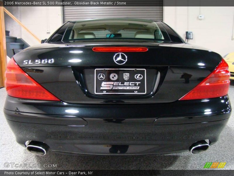 Obsidian Black Metallic / Stone 2006 Mercedes-Benz SL 500 Roadster