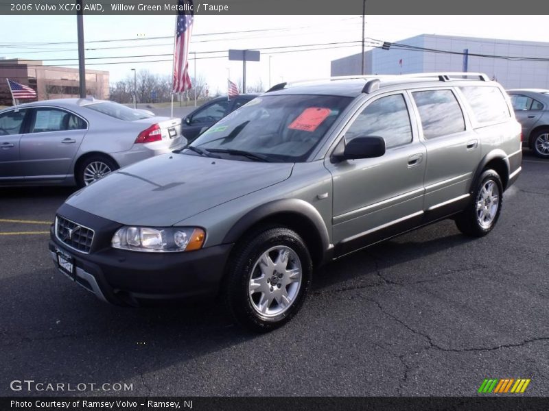 Willow Green Metallic / Taupe 2006 Volvo XC70 AWD