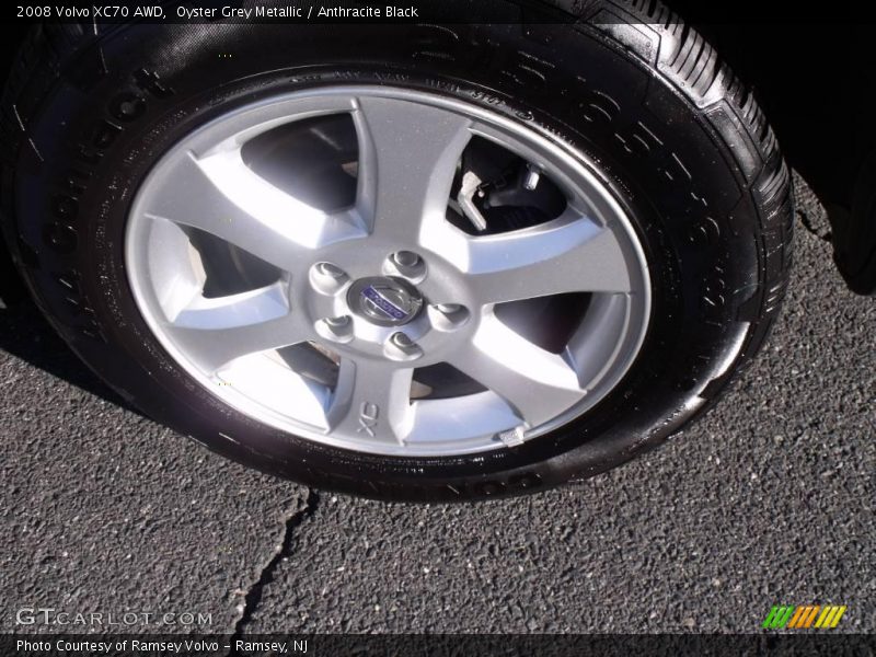 Oyster Grey Metallic / Anthracite Black 2008 Volvo XC70 AWD
