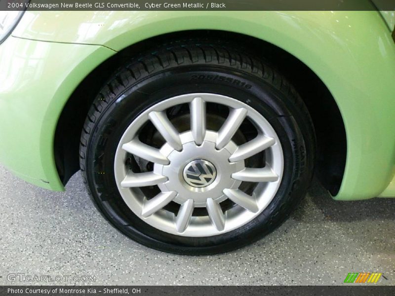 Cyber Green Metallic / Black 2004 Volkswagen New Beetle GLS Convertible