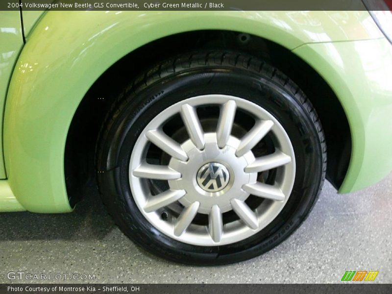 Cyber Green Metallic / Black 2004 Volkswagen New Beetle GLS Convertible