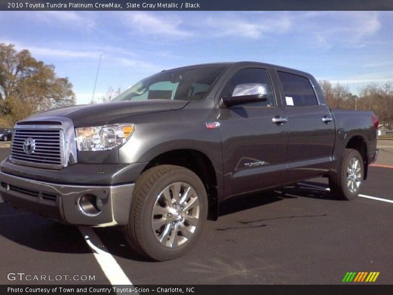 Slate Gray Metallic / Black 2010 Toyota Tundra Platinum CrewMax