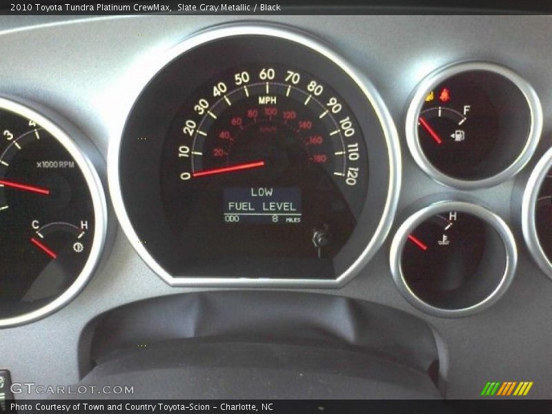 Slate Gray Metallic / Black 2010 Toyota Tundra Platinum CrewMax