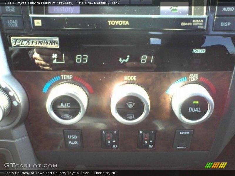 Slate Gray Metallic / Black 2010 Toyota Tundra Platinum CrewMax