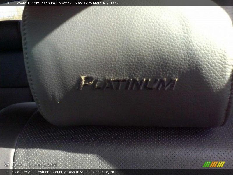 Slate Gray Metallic / Black 2010 Toyota Tundra Platinum CrewMax