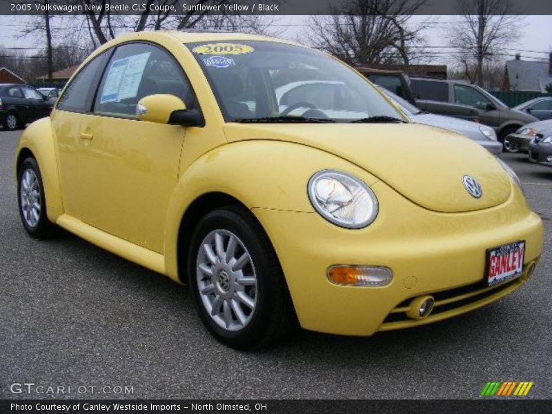 Sunflower Yellow / Black 2005 Volkswagen New Beetle GLS Coupe