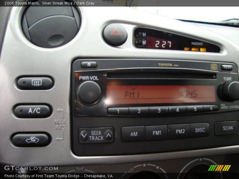Silver Streak Mica / Dark Gray 2006 Toyota Matrix