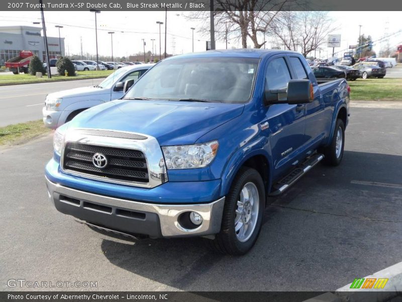 Blue Streak Metallic / Black 2007 Toyota Tundra X-SP Double Cab