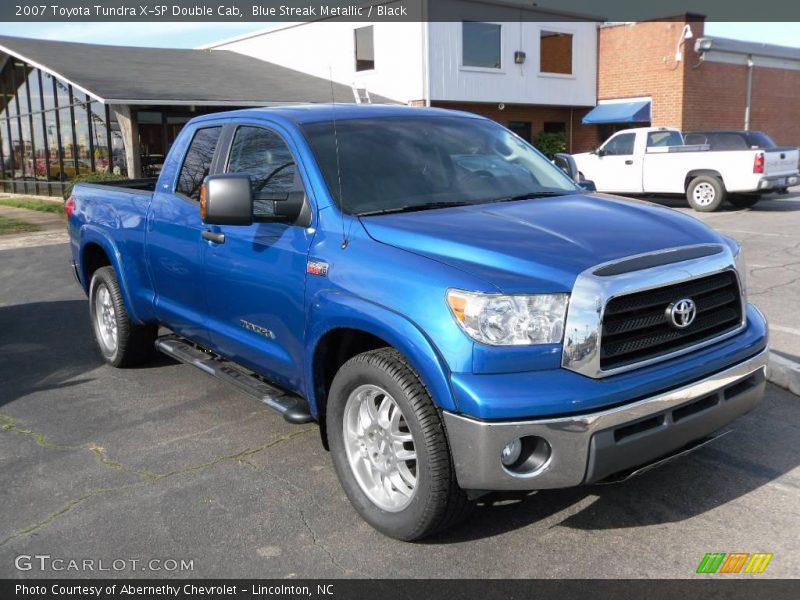 Blue Streak Metallic / Black 2007 Toyota Tundra X-SP Double Cab