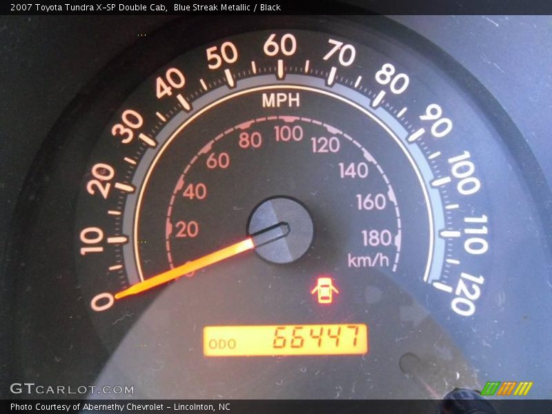 Blue Streak Metallic / Black 2007 Toyota Tundra X-SP Double Cab