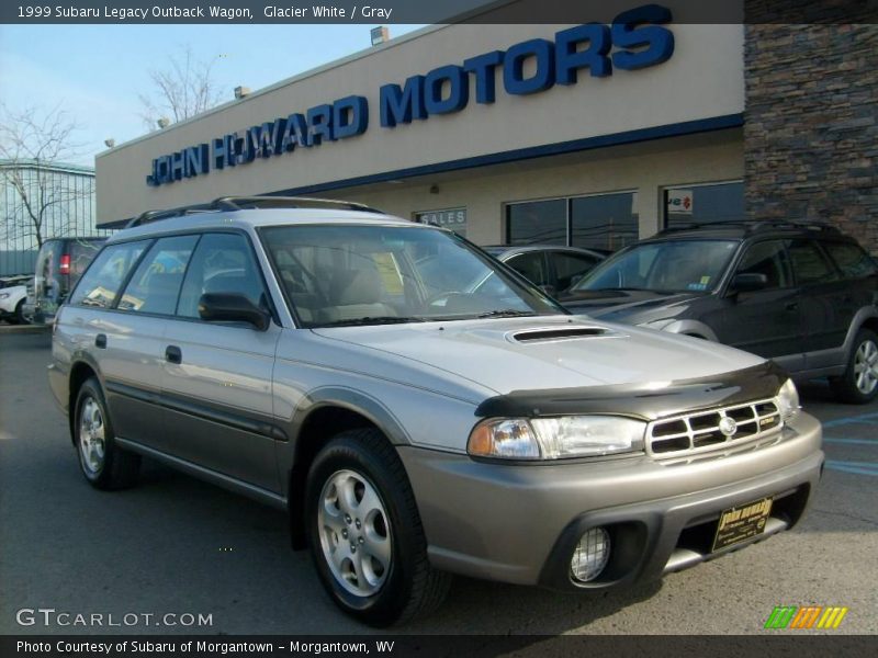 Glacier White / Gray 1999 Subaru Legacy Outback Wagon