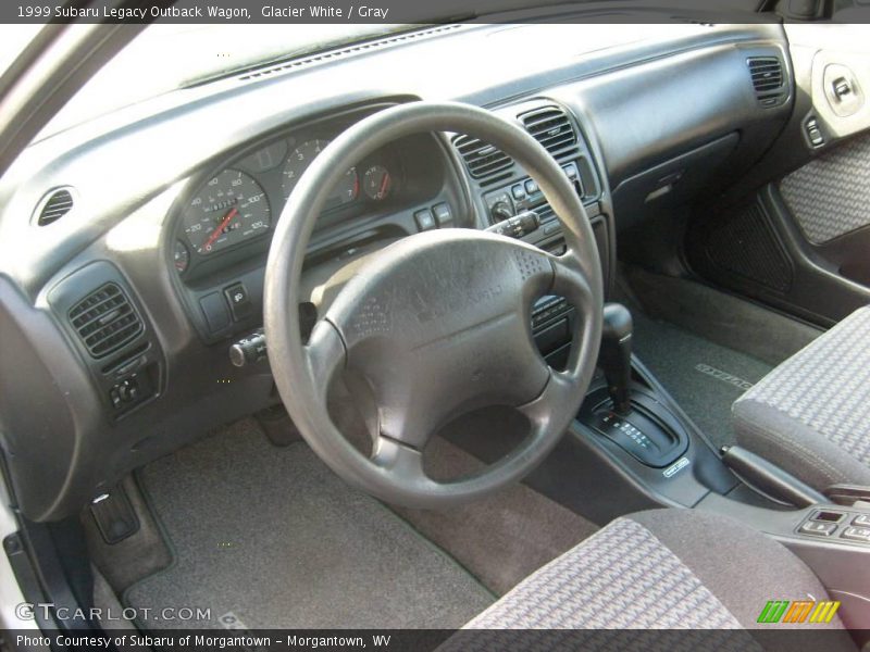 Glacier White / Gray 1999 Subaru Legacy Outback Wagon