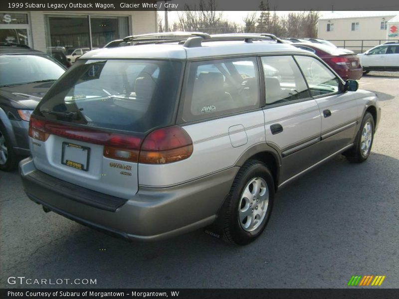Glacier White / Gray 1999 Subaru Legacy Outback Wagon
