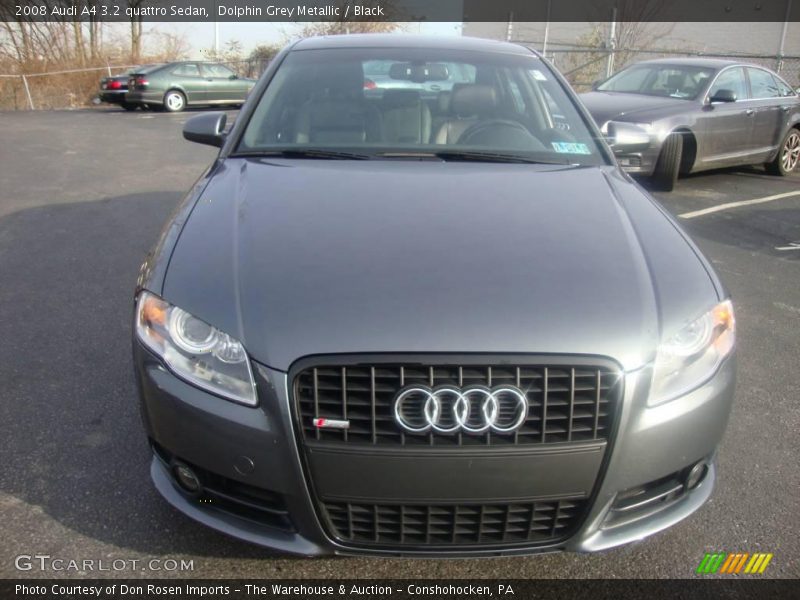Dolphin Grey Metallic / Black 2008 Audi A4 3.2 quattro Sedan