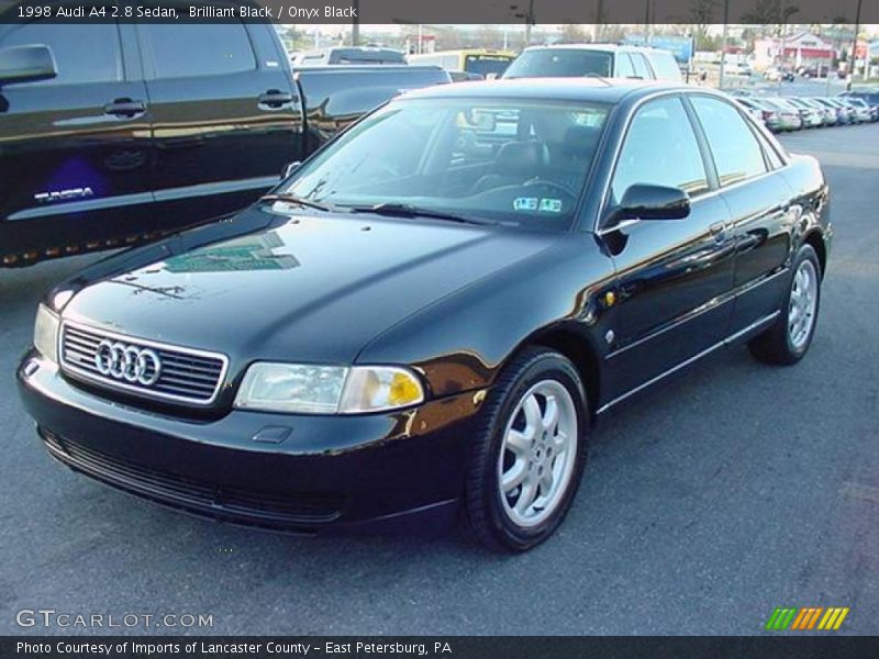 Brilliant Black / Onyx Black 1998 Audi A4 2.8 Sedan