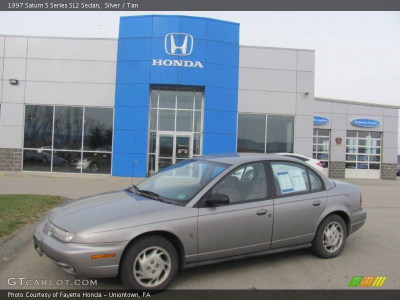 Silver / Tan 1997 Saturn S Series SL2 Sedan