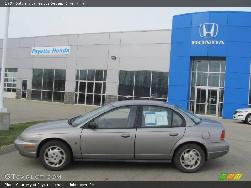 Silver / Tan 1997 Saturn S Series SL2 Sedan