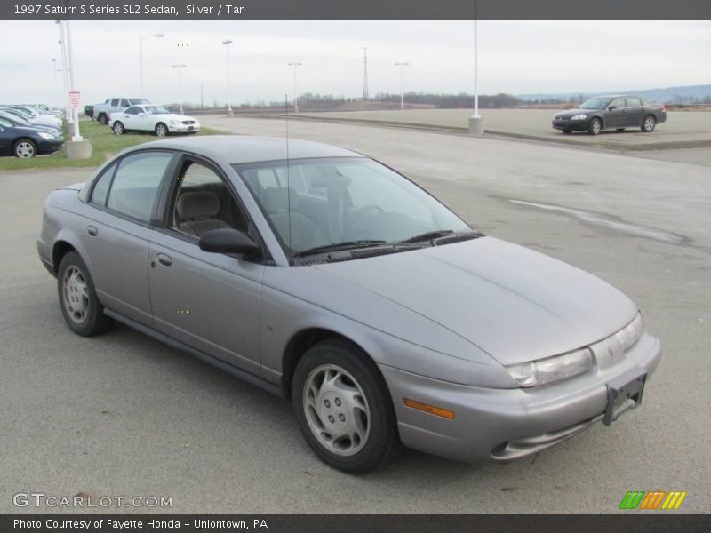 Silver / Tan 1997 Saturn S Series SL2 Sedan