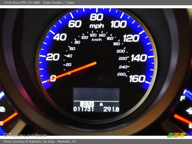 Grigio Metallic / Taupe 2009 Acura RDX SH-AWD