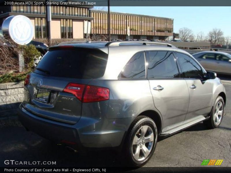 Sterling Gray Metallic / Taupe 2008 Acura MDX Sport