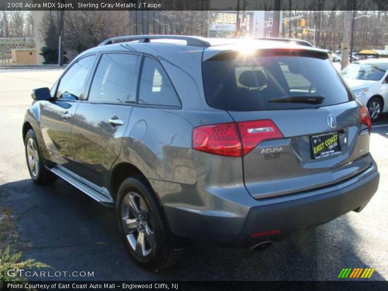 Sterling Gray Metallic / Taupe 2008 Acura MDX Sport